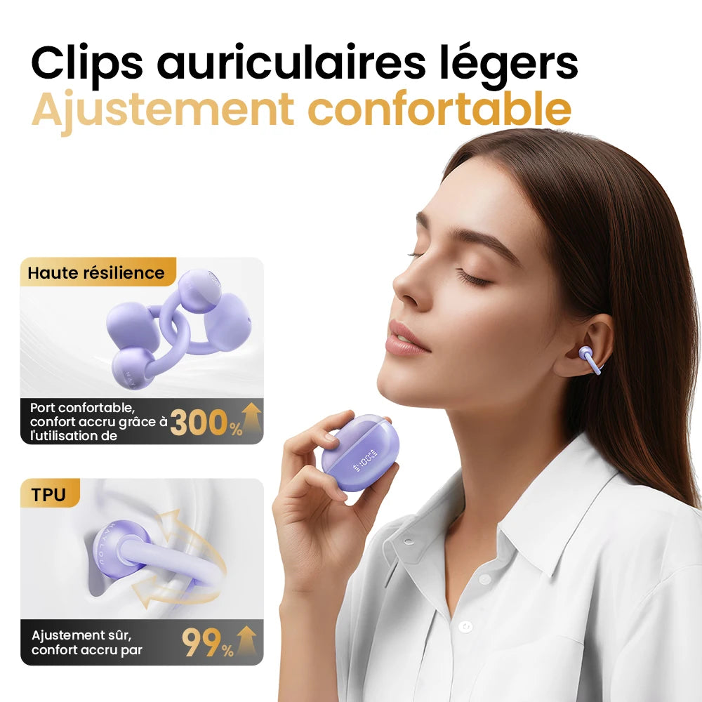 Headphones with Smart LED Bluetooth 5.4